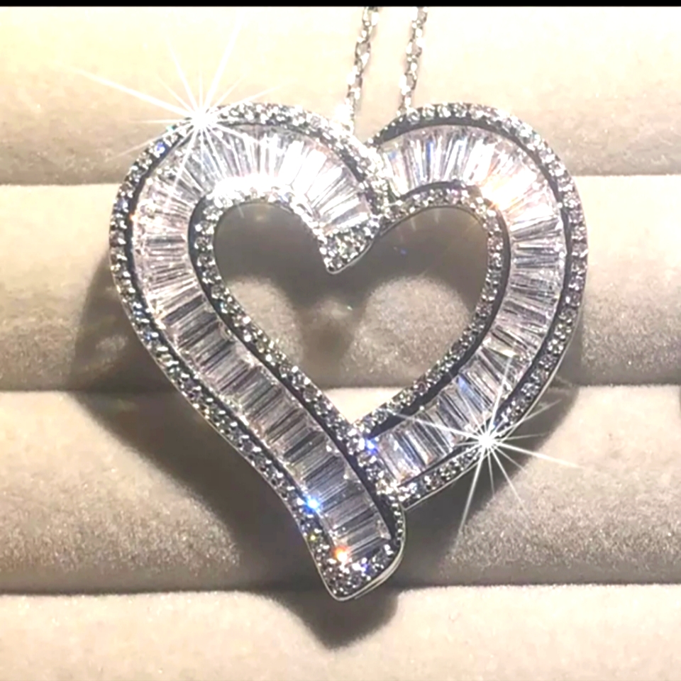 Sterling Silver Set Necklace Earrings 19$